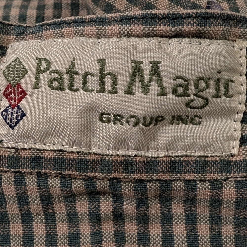 Patch Magic Group Inc Patchwork Plaid Robe With N… - image 5